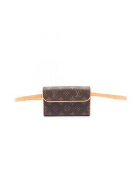 Louis Vuitton Waist Bag Pochette Florentine Canvas Leather